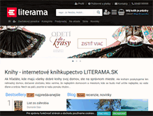 Tablet Screenshot of literama.sk